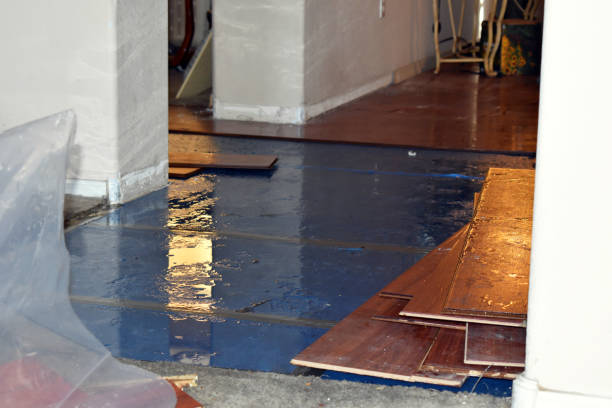 Professional Water Extraction technician working in Babcock, WI